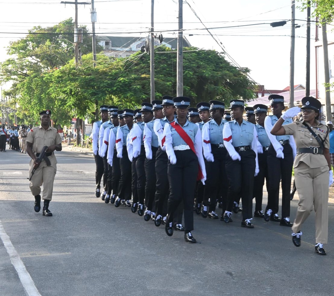 The Guyana Police Force annual route march parade in observance of the ...